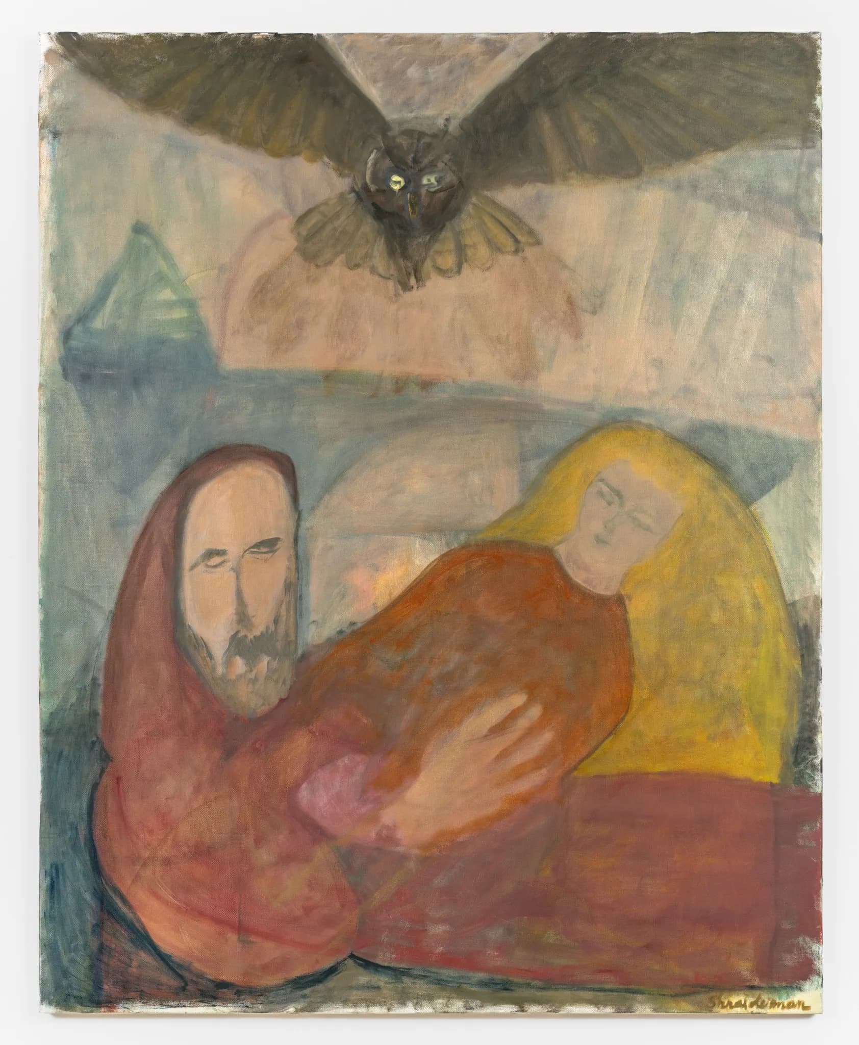 Alex Shnaiderman, oil painting with thin, layered paint